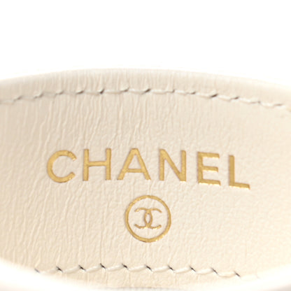 Chanel Caviar Quilted Card Holder White 7 of 12