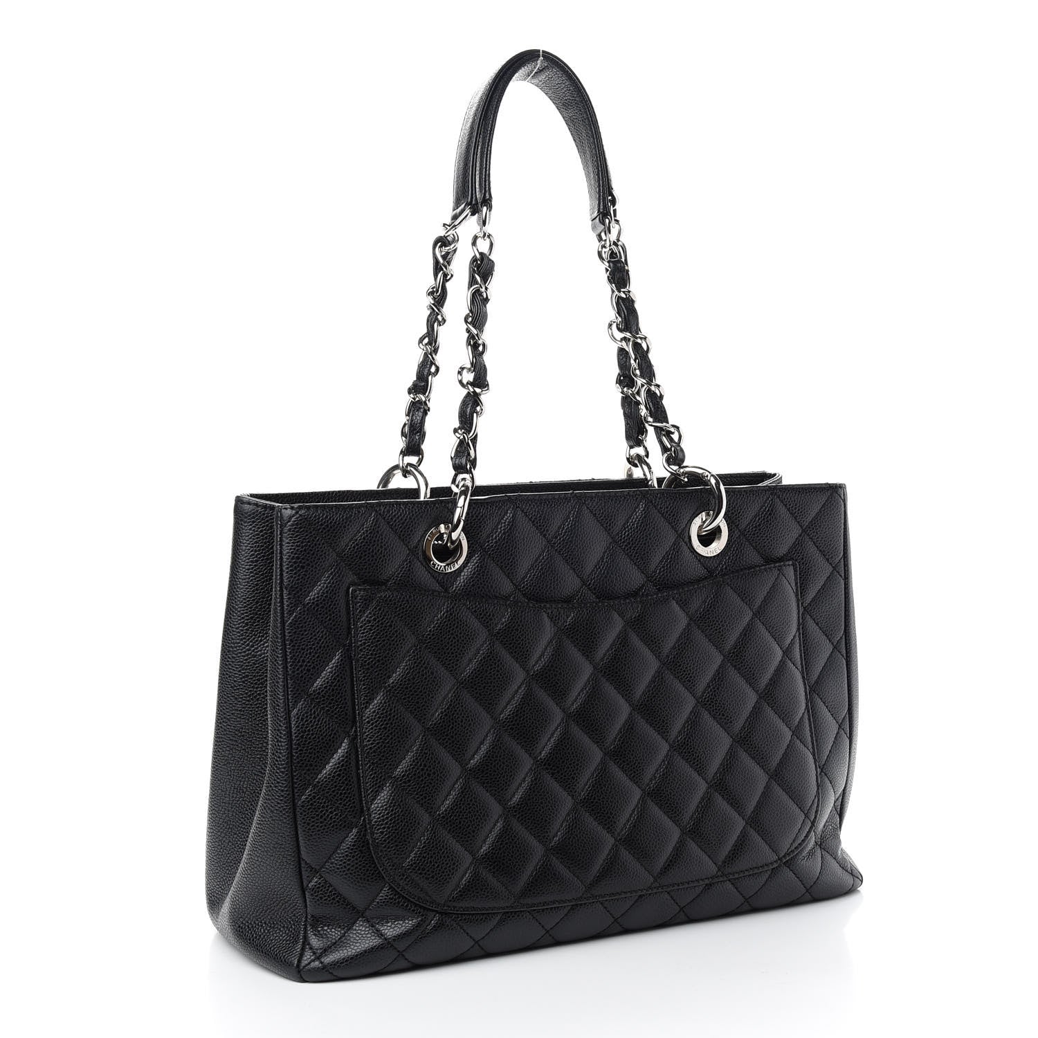 Chanel Caviar Quilted Grand Shopping Tote GST Black 4 of 10