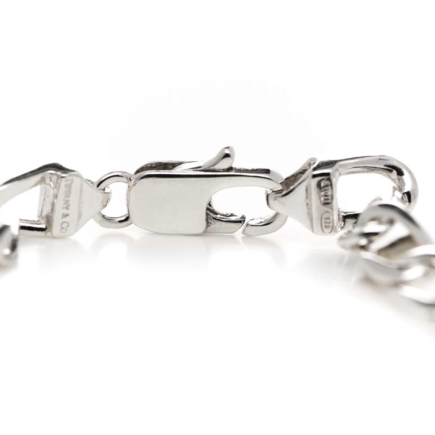 Sterling Silver 18K Yellow Gold Curb Link Bracelet