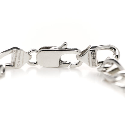 Tiffany Sterling Silver 18K Yellow Gold Curb Link Bracelet 3 of 5