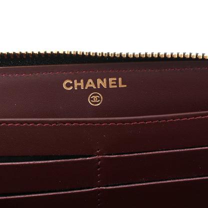 Chanel Caviar Quilted Large Gusset Zip Around Wallet Black 6 of 7