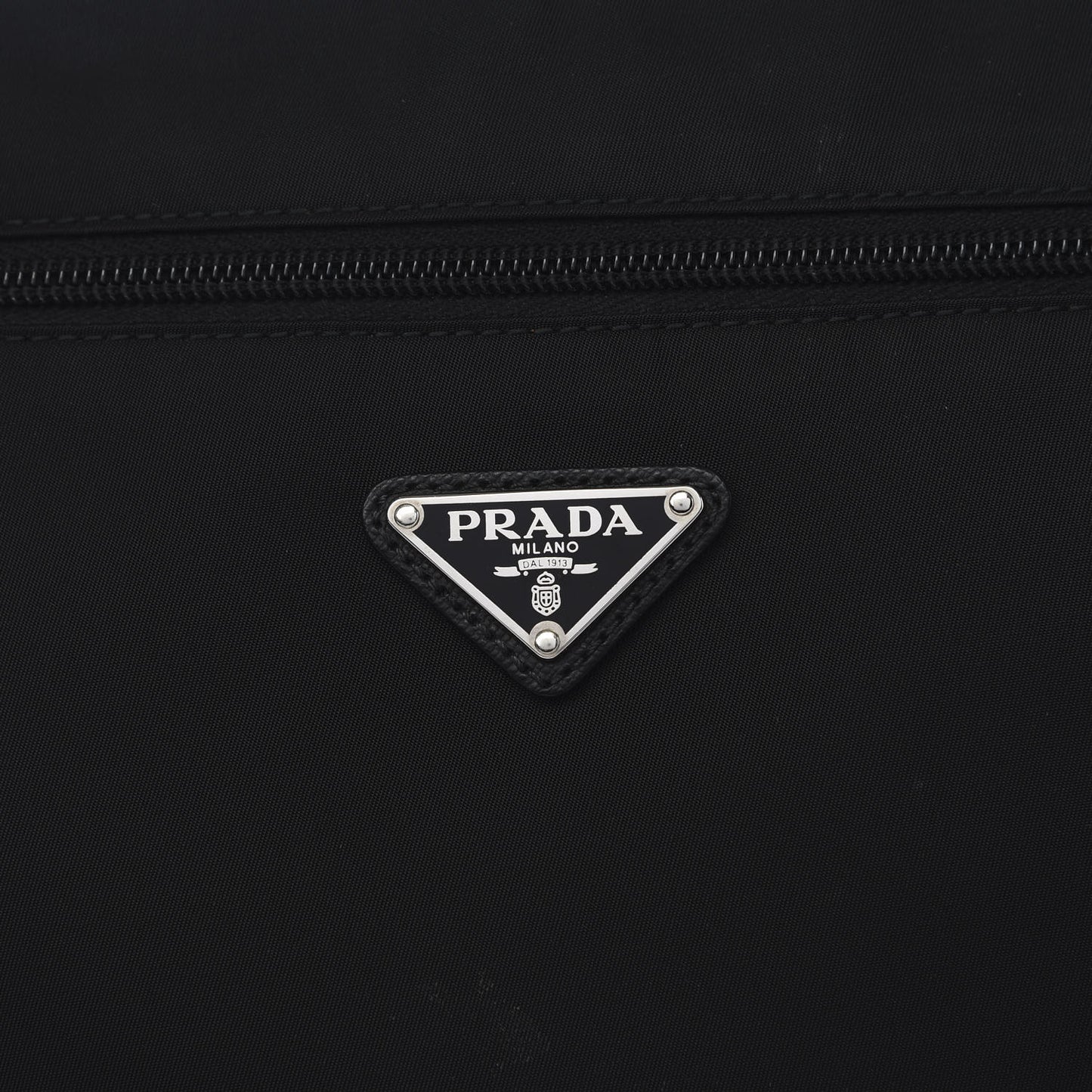 Nylon Vela Flat Messenger Bag Black