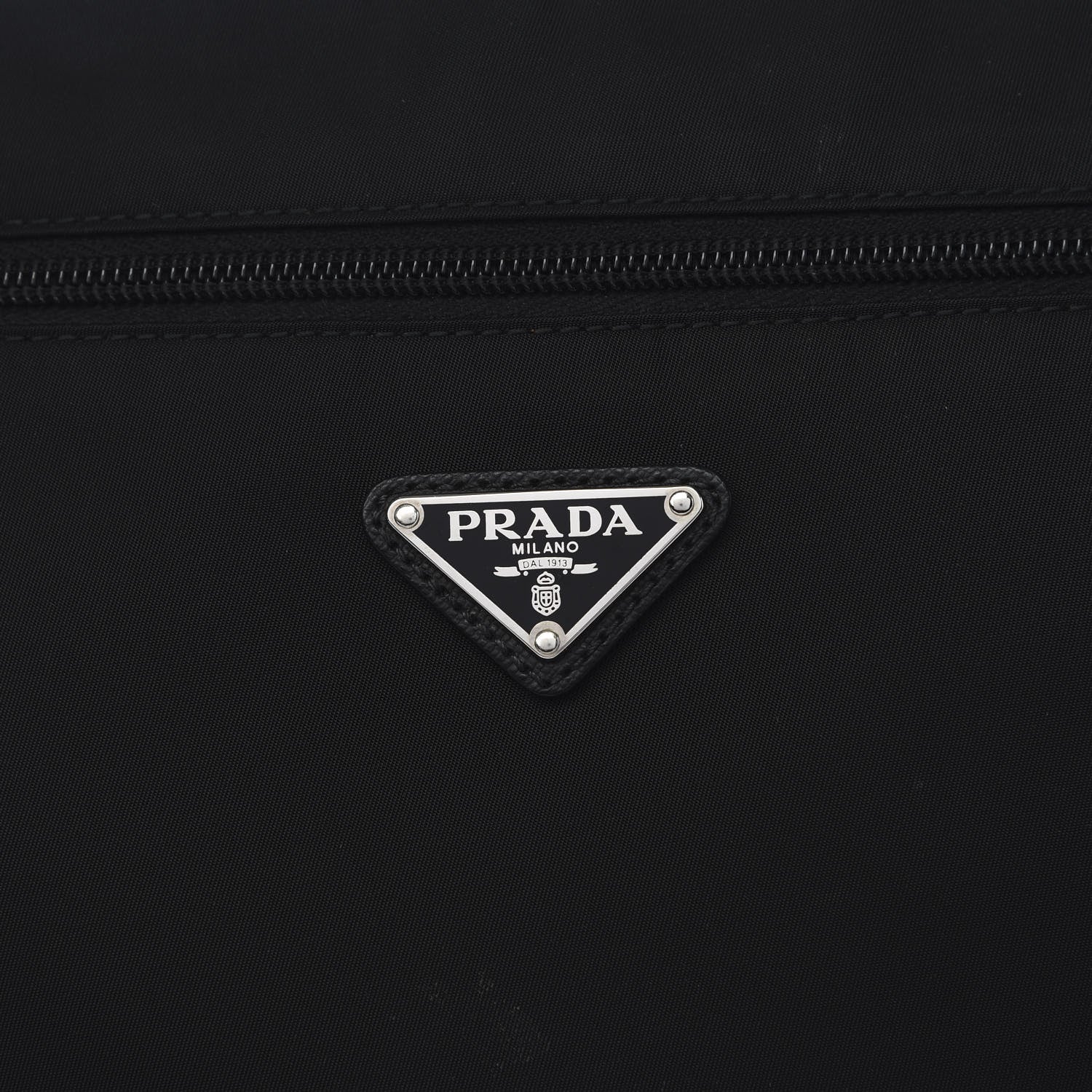 Prada Nylon Vela Flat Messenger Bag Black 8 of 8