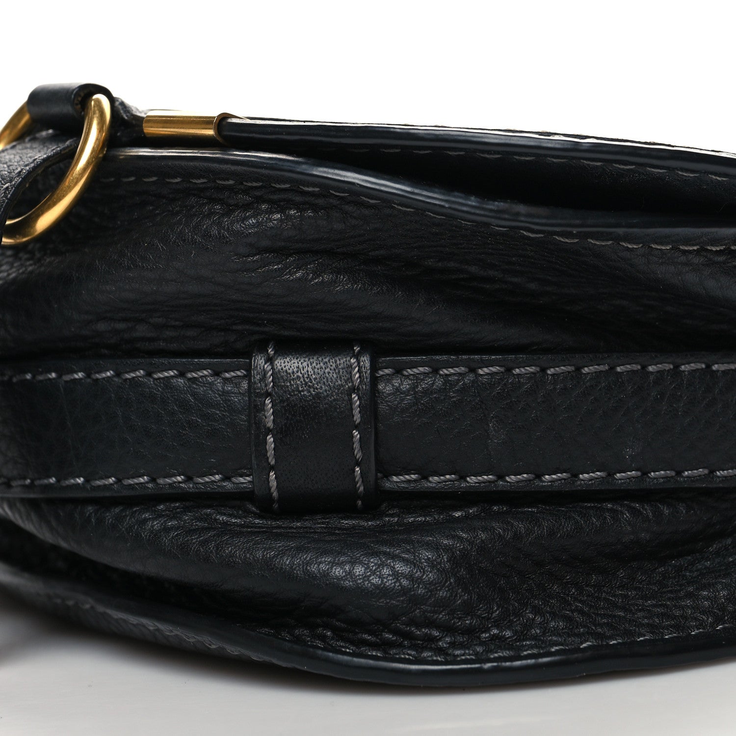 Chloe Calfskin Mini Marcie Round Crossbody Bag Black 9 of 10