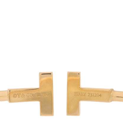 Tiffany 18K Yellow Gold T Wire Bracelet 3 of 4
