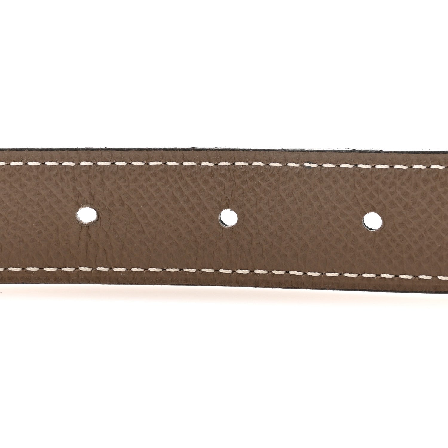 Hermes Swift Epsom 24mm Mini H Belt 75 Black Etoupe 3 of 6