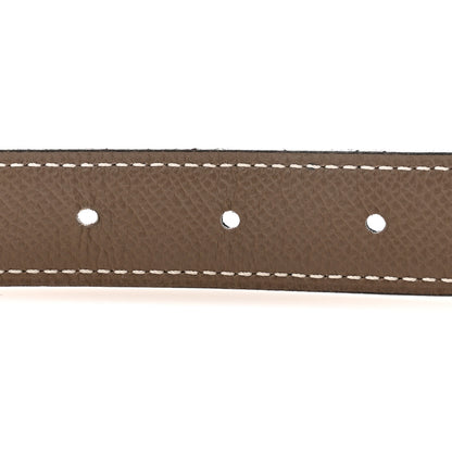 Hermes Swift Epsom 24mm Mini H Belt 75 Black Etoupe 3 of 6