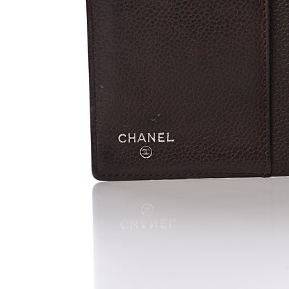 Chanel Caviar Timeless CC Yen Wallet Dark Brown 6 of 22