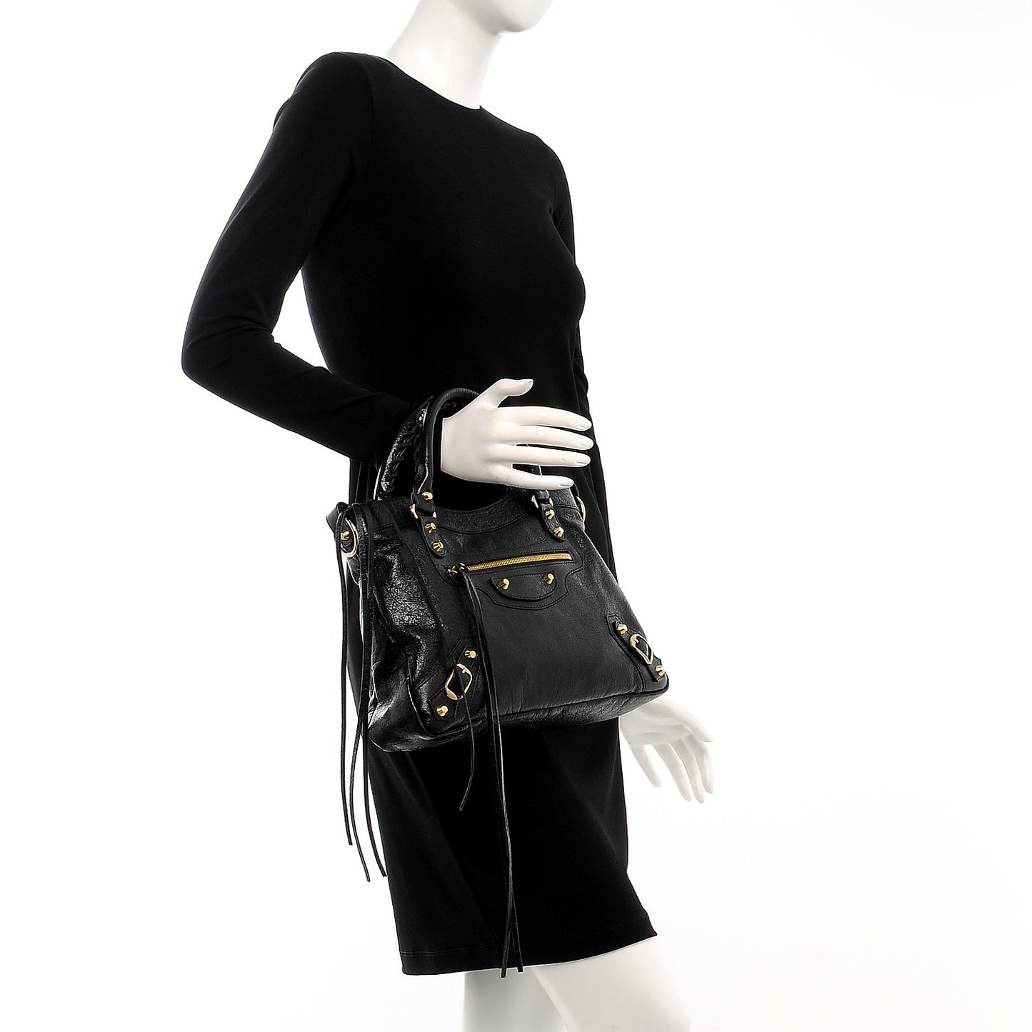 Agneau Classic Gold Hardware Town Black