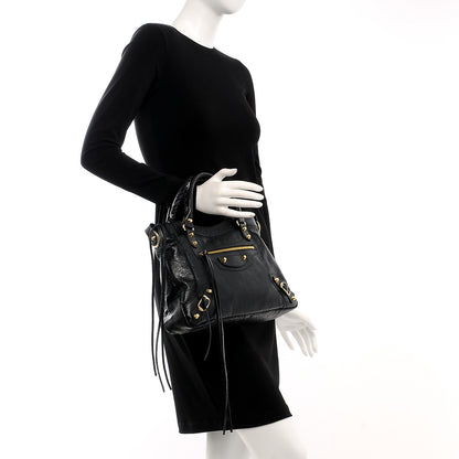 Balenciaga Agneau Classic Gold Hardware Town Black 2 of 8