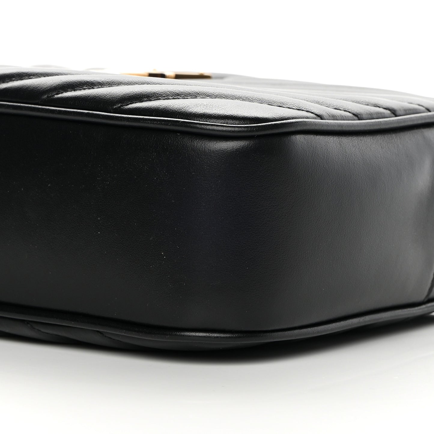 Calfskin Matelasse Monogram Lou Camera Bag Black