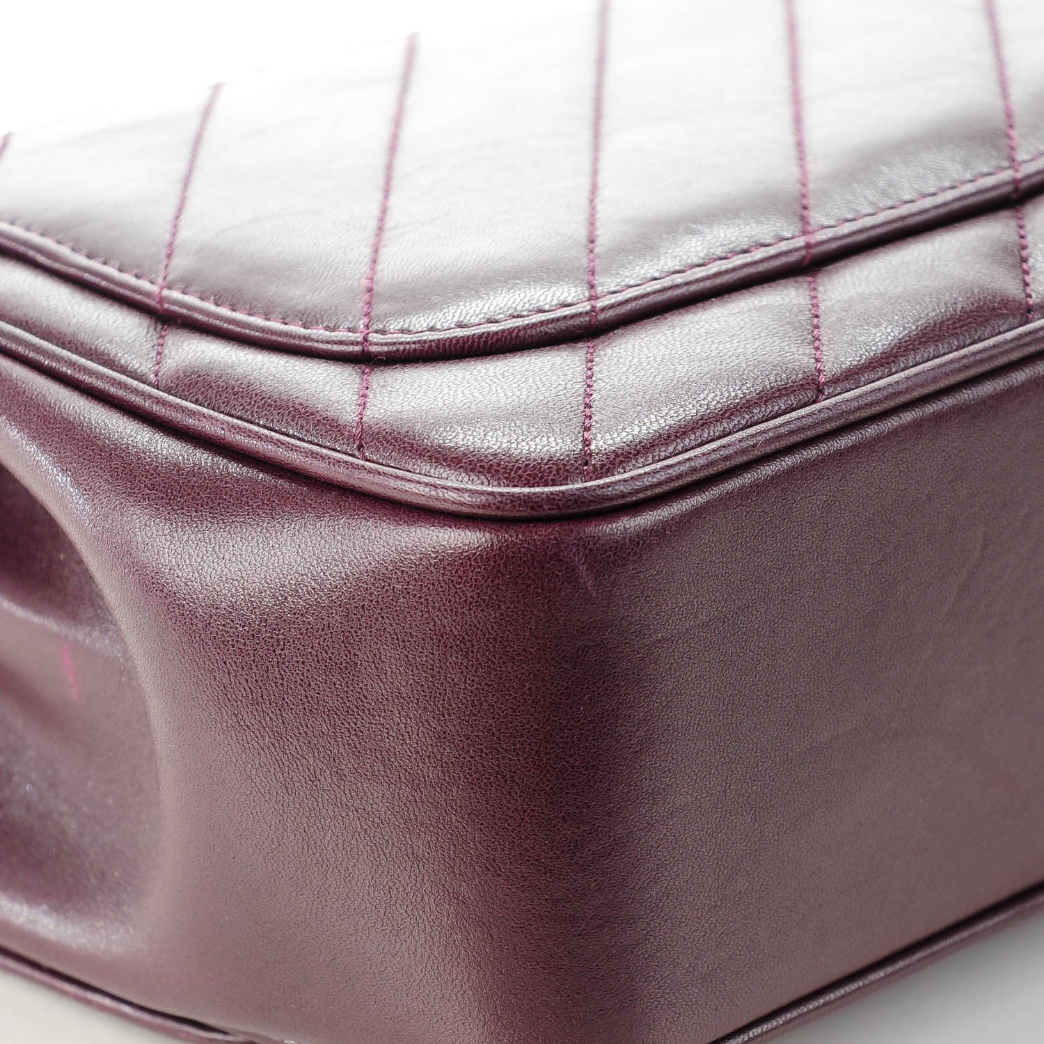 Chanel Lambskin Quilted Coco Vintage Jumbo Flap Purple 11 of 12