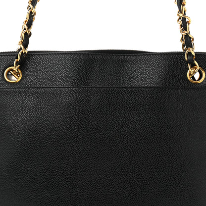 Chanel Caviar CC Shoulder Bag Black 8 of 11
