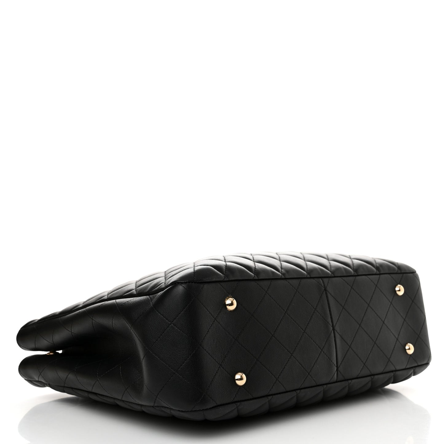 Calfskin Quilted Timeless Tote Black