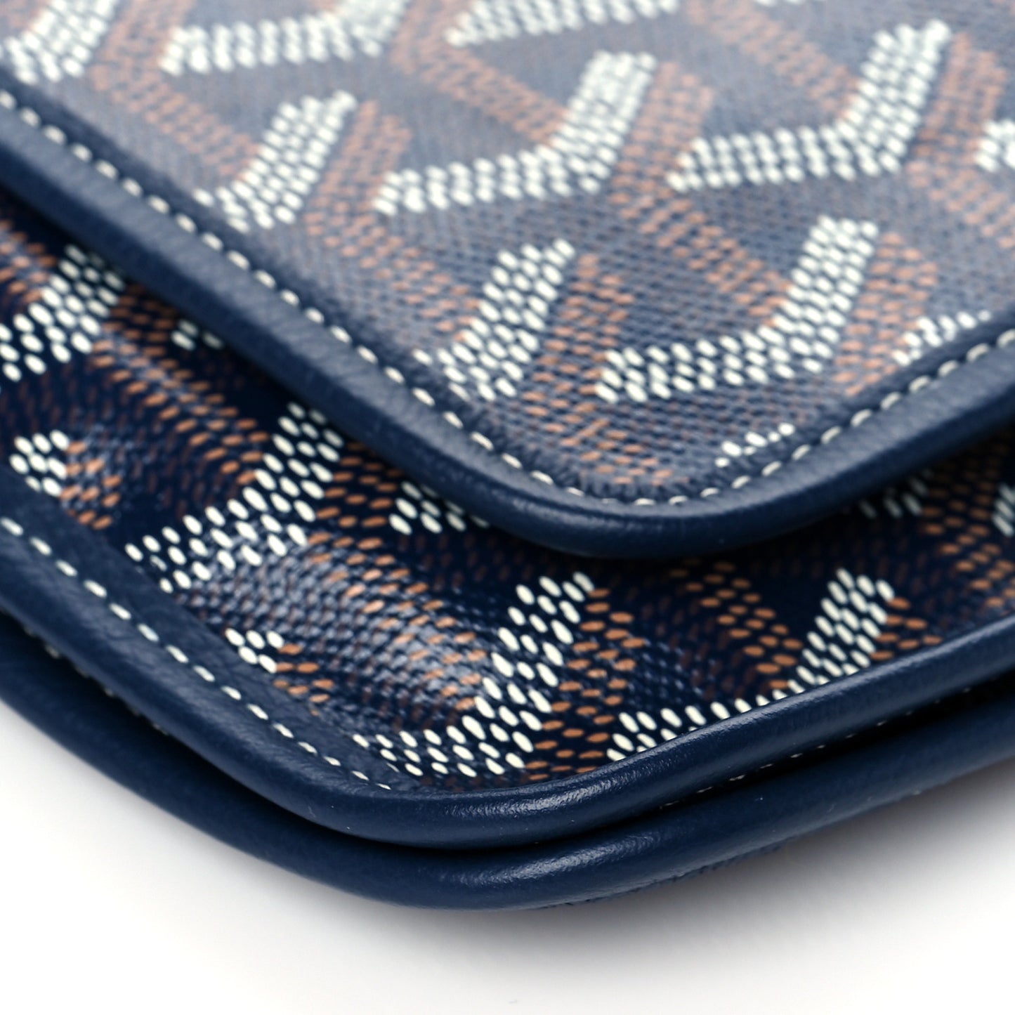 Goyardine Plumet Wallet Clutch Navy