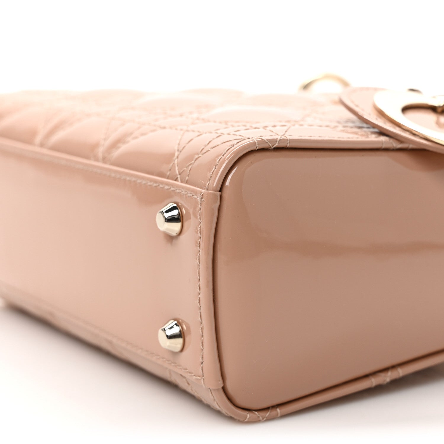 Christian Dior Patent Cannage Mini Lady Dior Light Pink 8 of 9