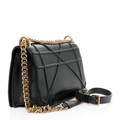 Christian Dior Grained Calfskin Medium Diorama Flap Bag Black 3 of 11