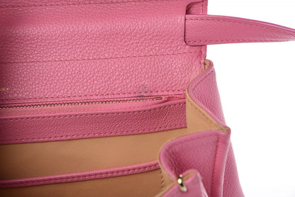 Delvaux Grained Calfskin MM Brillant Satchel Pink 9 of 17