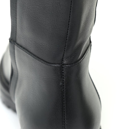 Valentino Garavani Calfskin Knee High Buckle Boots 37.5 Black 14 of 19