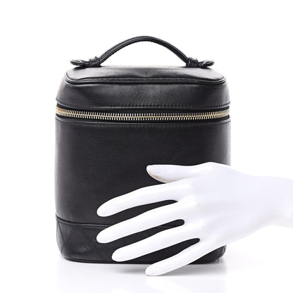 Chanel Lambskin Vanity Cosmetic Case Black 2 of 21