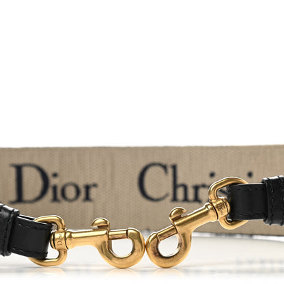 Christian Dior Canvas Embroidered Shoulder Strap Blue 4 of 6