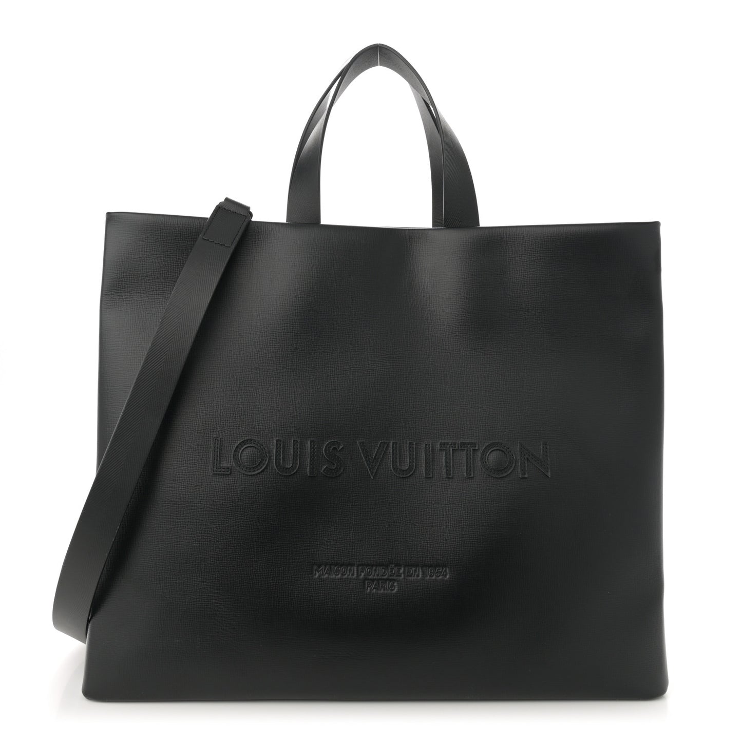 Cowhide Shopper Bag MM Black