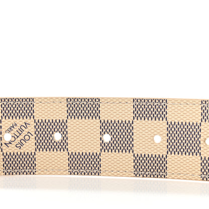 Louis Vuitton Damier Azur 40mm LV Initiales Belt 85 34 7 of 7