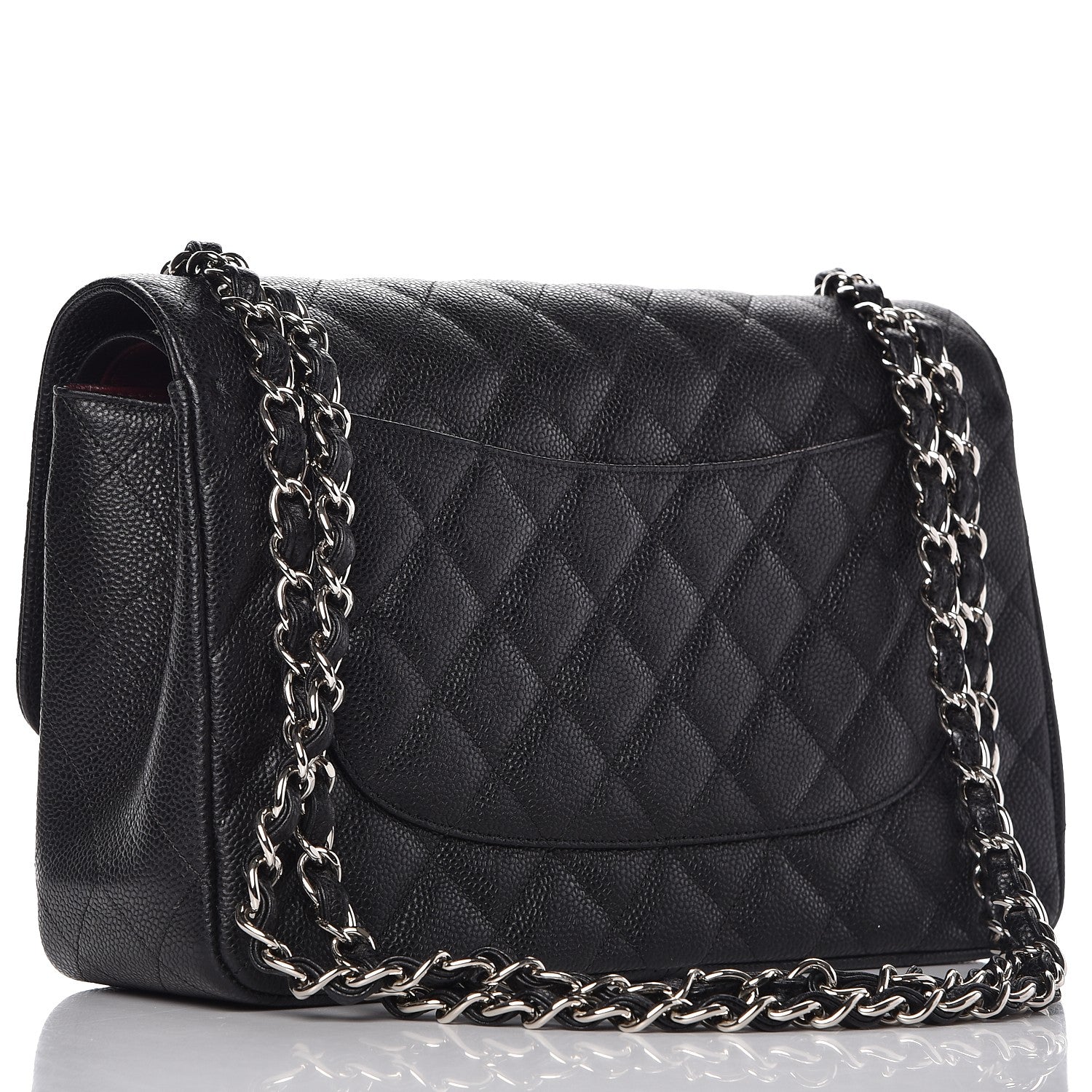 Chanel Caviar Quilted Jumbo Double Flap Black 5 of 10