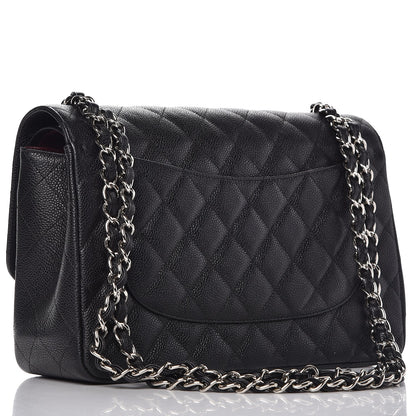 Chanel Caviar Quilted Jumbo Double Flap Black 5 of 10