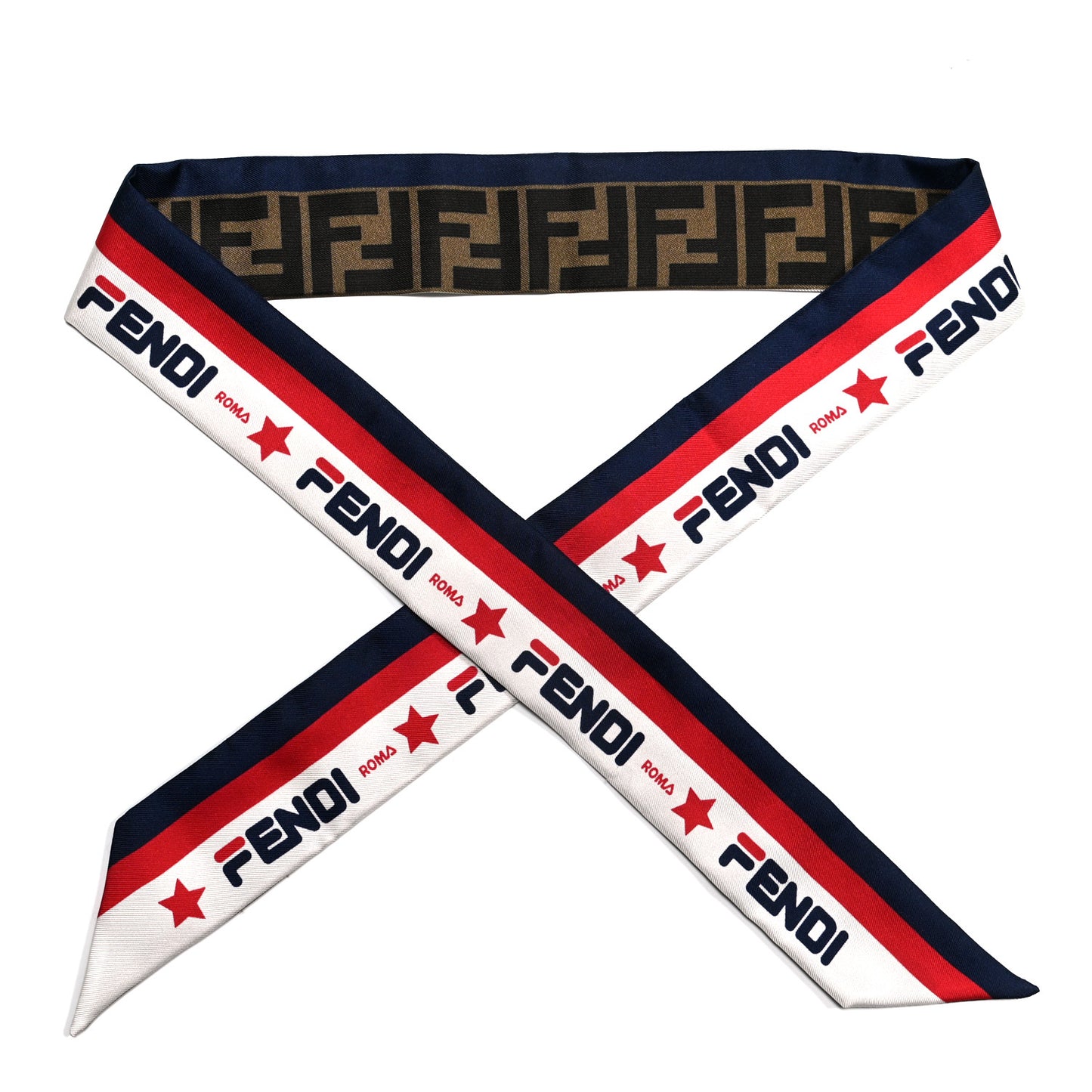 X FILA Silk Wrappy Bandeau Nebula White Blueberry
