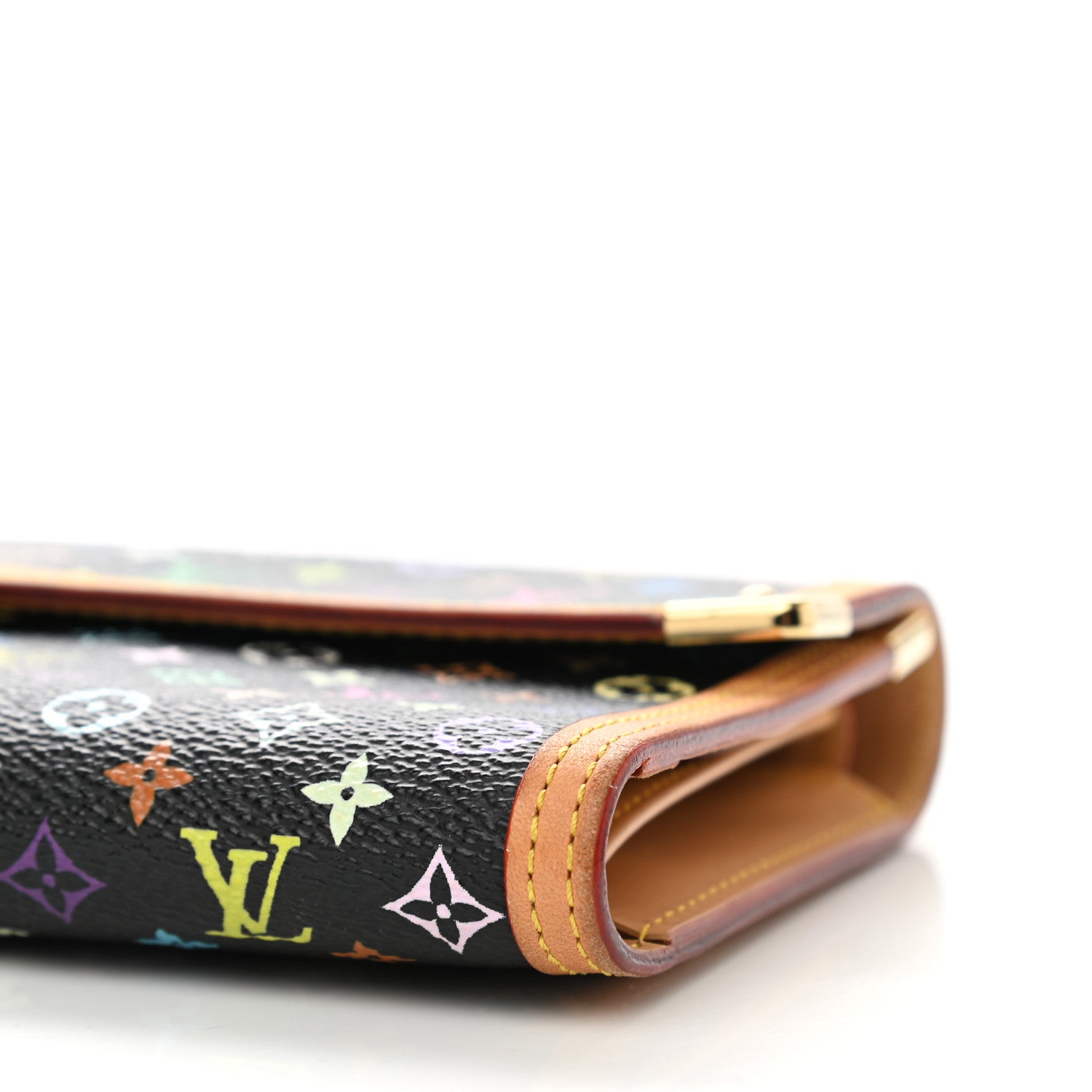 Louis Vuitton Monogram Multicolor Porte Tresor International Wallet Black 8 of 11