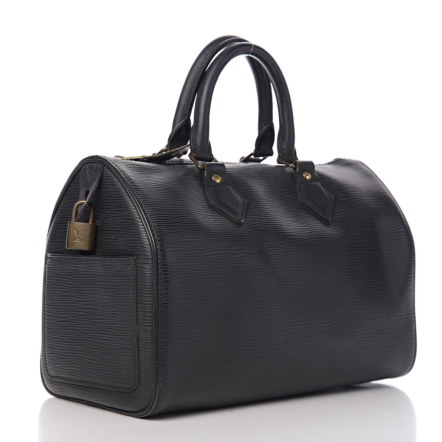 Louis Vuitton Epi Speedy 25 Black 2 of 12