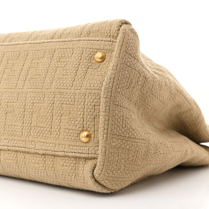 Fendi Corda Zucca Large Peekaboo Iconic Satchel Natural Pumpkin 11 of 12