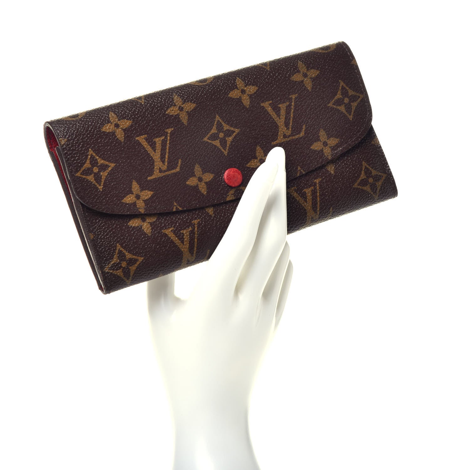 Louis Vuitton Monogram Emilie Wallet Red 2 of 6