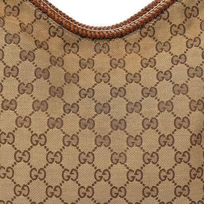 Gucci Monogram Medium Marrakech Hobo Camel 8 of 14