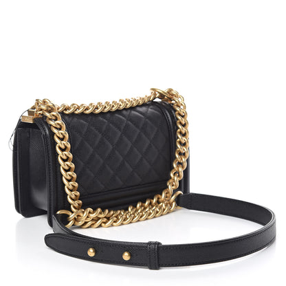 Chanel Caviar Quilted Small Boy Flap Black 3 of 11