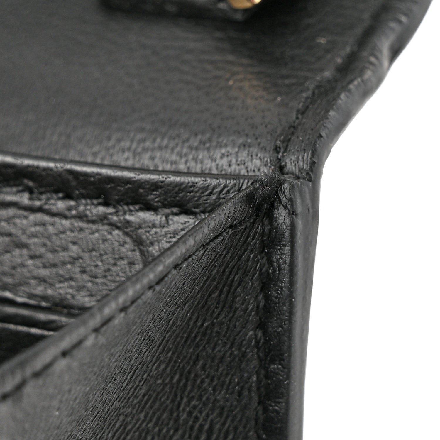 Alexander McQueen Pebbled Calfskin Skull Wallet on Chain Black 11 of 13