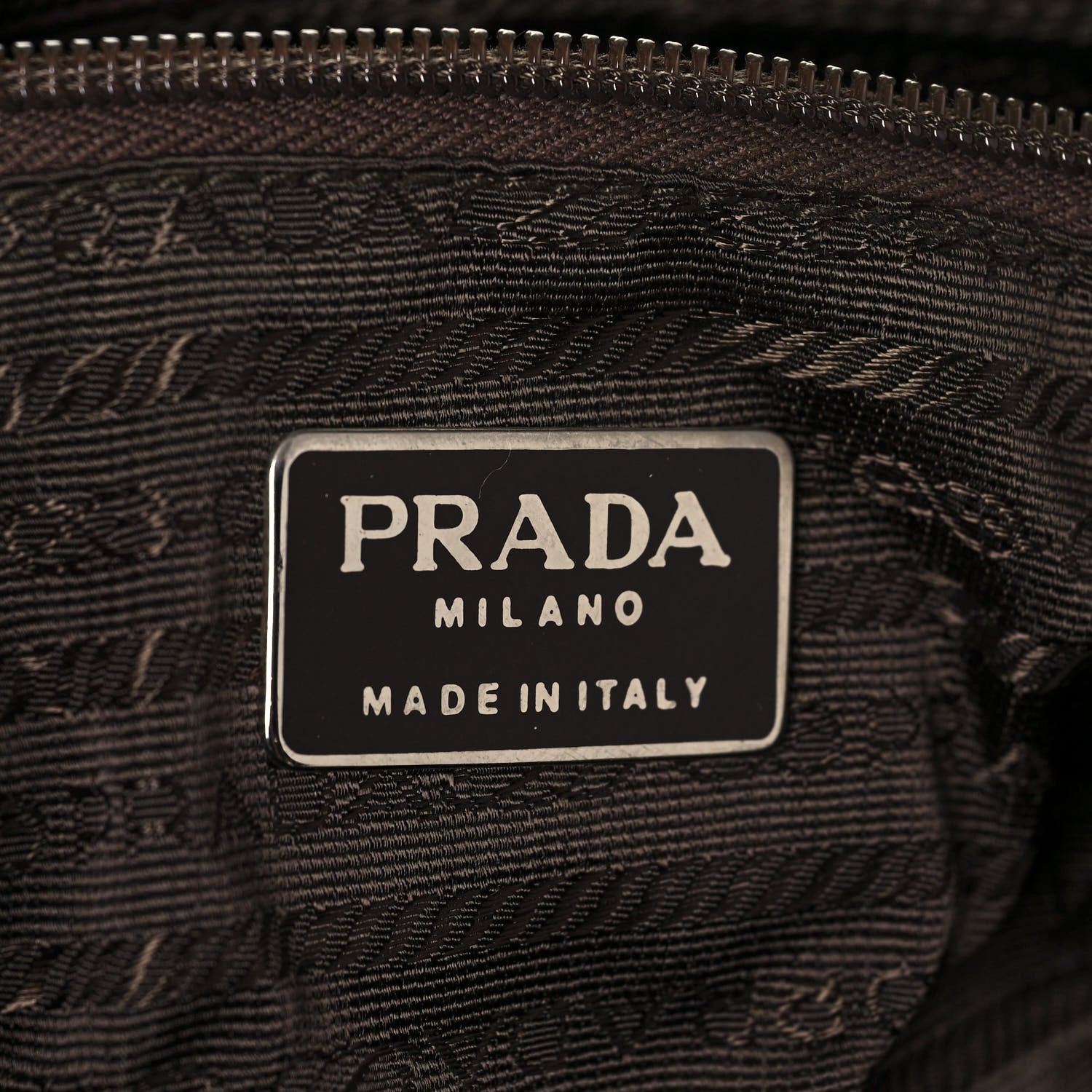 Prada Tessuto Nylon Beaded Tassel Shoulder Bag Brown 8 of 11