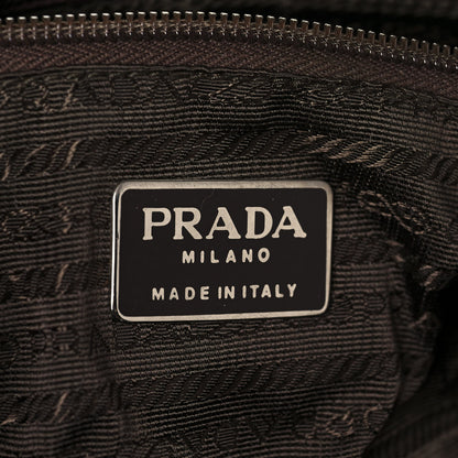 Prada Tessuto Nylon Beaded Tassel Shoulder Bag Brown 8 of 11