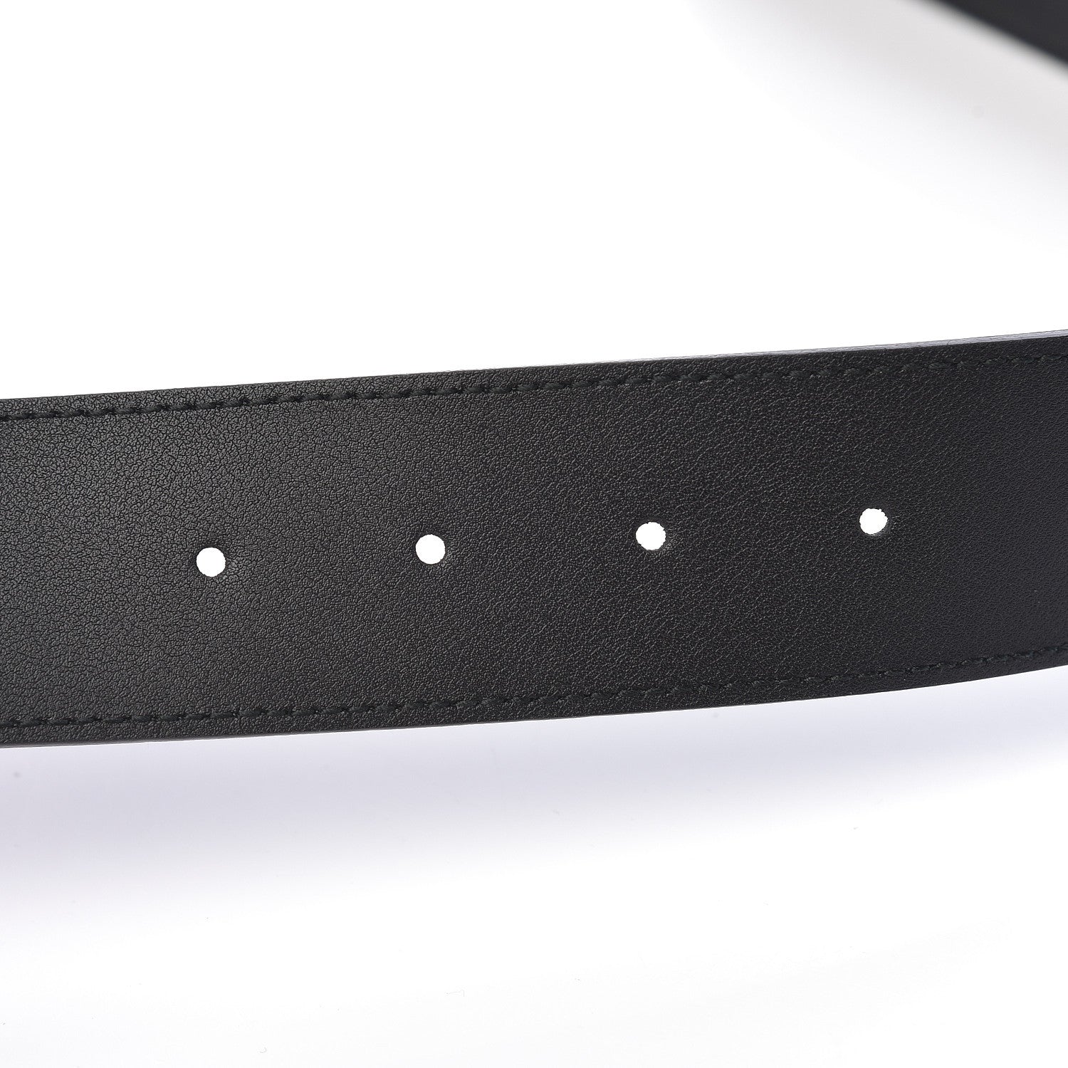 Gucci Moon Calfskin Pearl Double G 40mm Belt 90 36 Black Cream 6 of 6