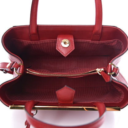 Fendi Vitello Elite Flamingo Petite 2Jours Tote Mattone 5 of 12