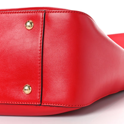 Fendi Vitello Glacier Small FF Tote Rosso Cardinale 8 of 8
