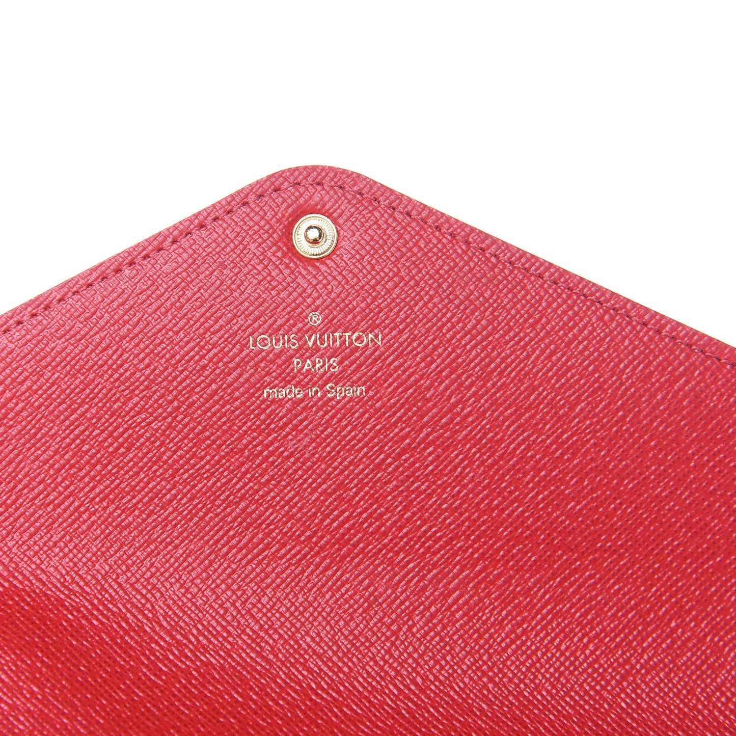 Damier Ebene Josephine Wallet Red