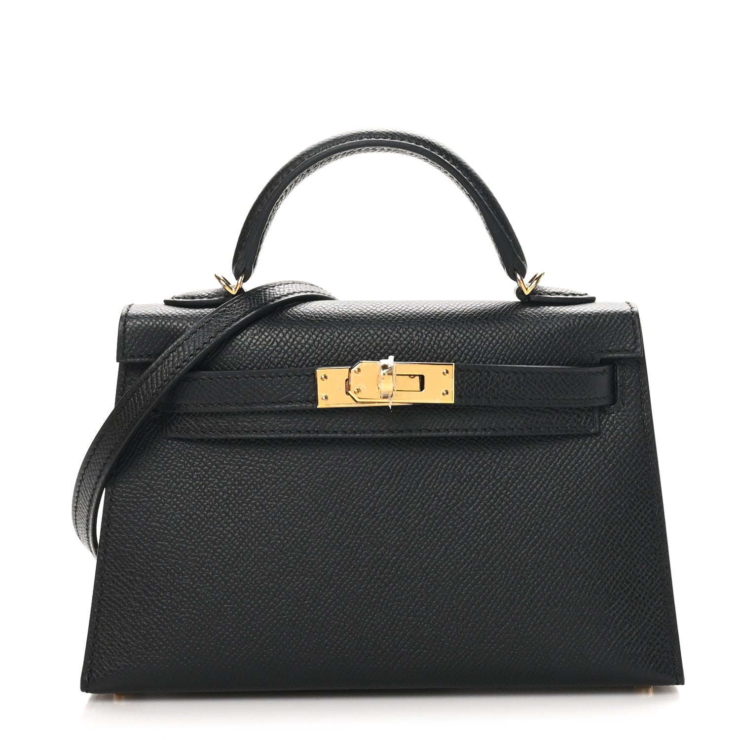 Hermes Epsom Mini Kelly Sellier 20 Black 1 of 11
