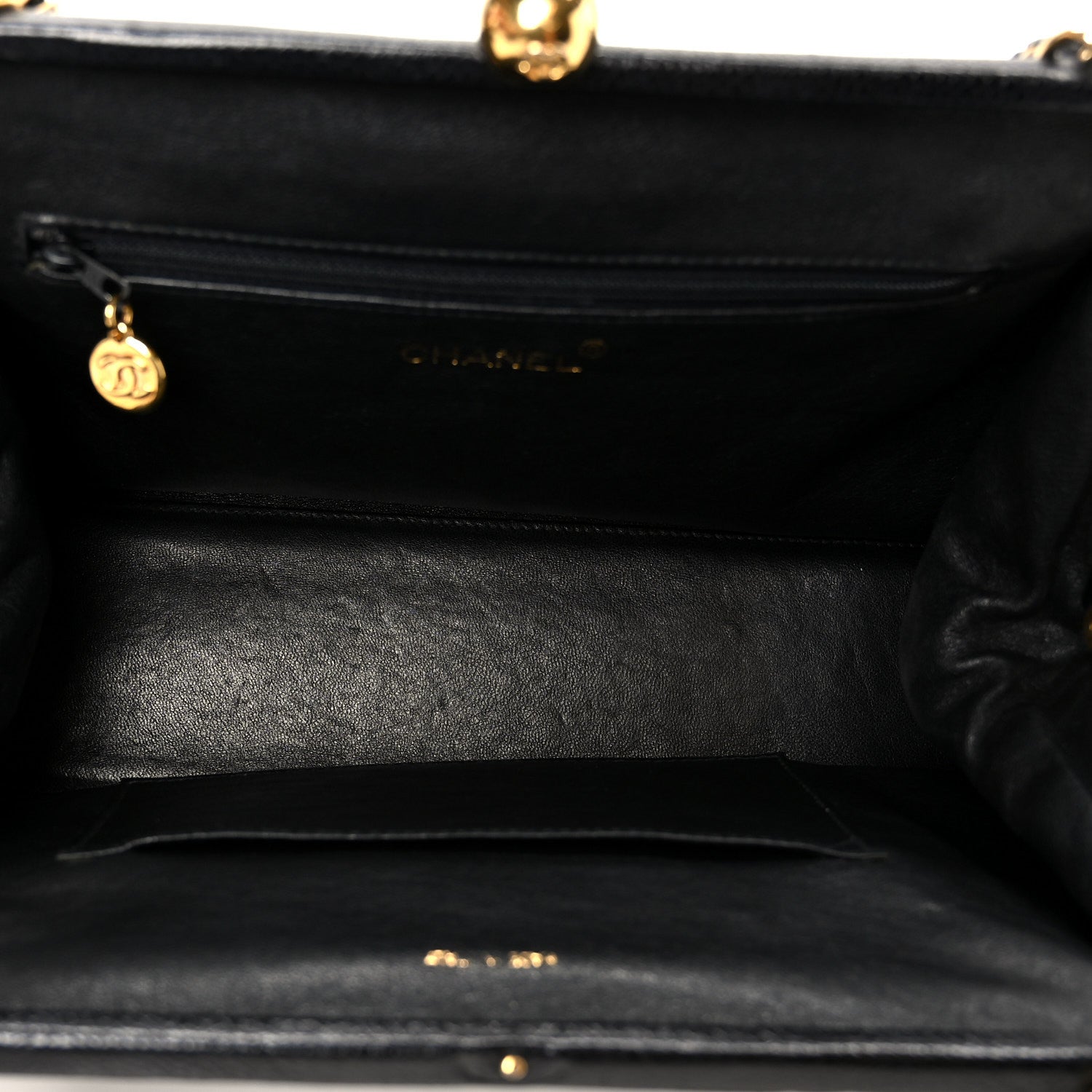 Chanel Caviar Quilted Kisslock Shoulder Bag Black 4 of 11