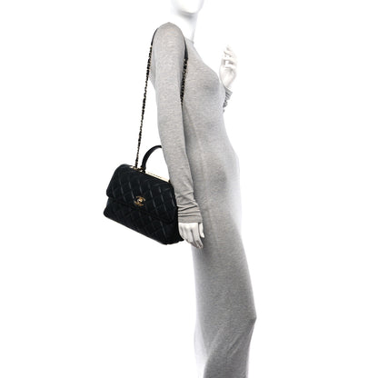 Chanel Lambskin Quilted Medium Trendy CC Flap Dual Handle Bag Black 3 of 13