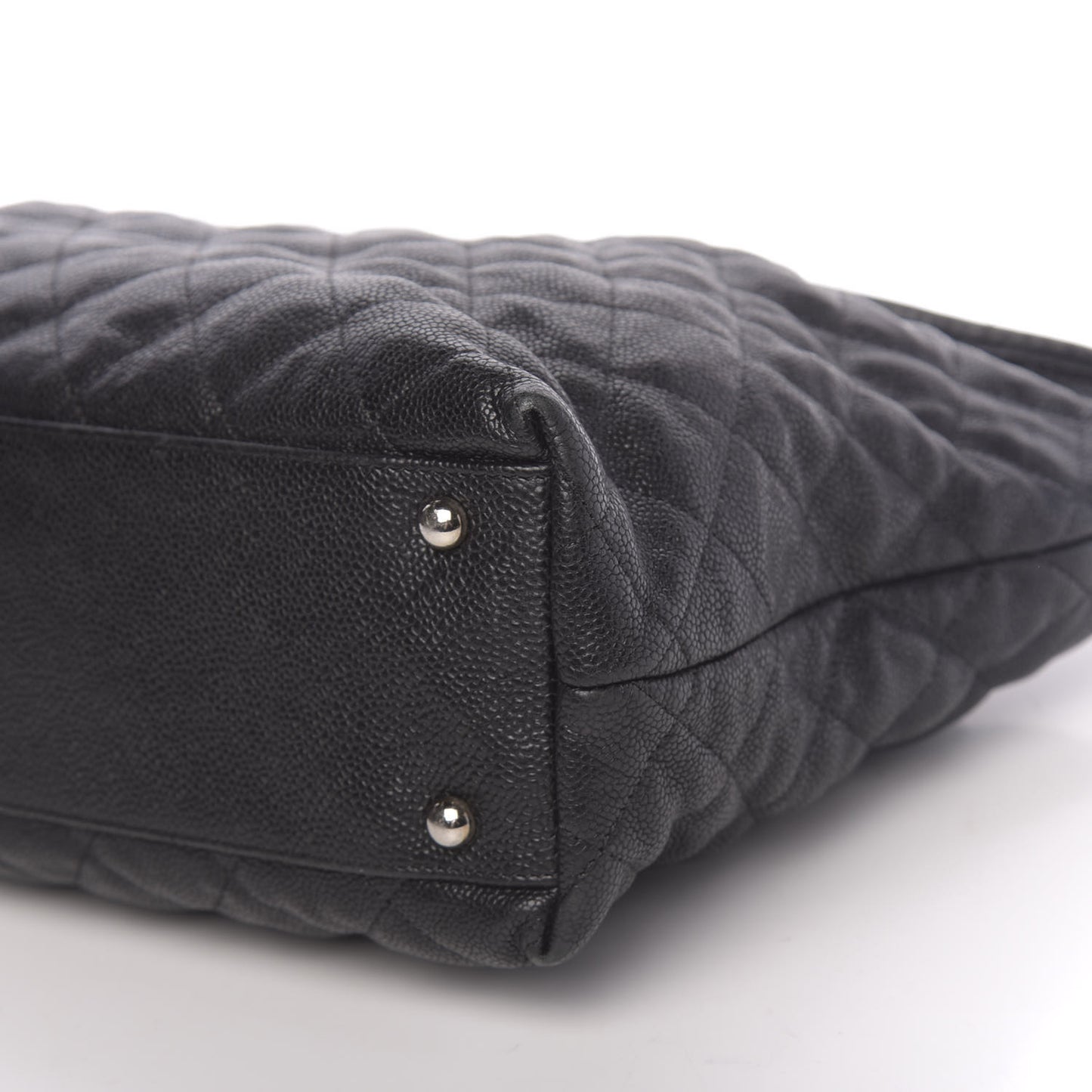 Caviar Quilted French Riviera Hobo Black