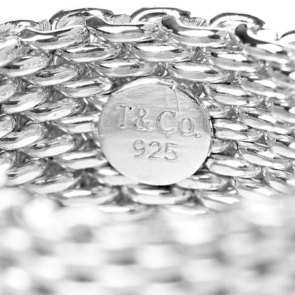 Tiffany Sterling Silver Mesh Somerset Ring 52 6 4 of 4