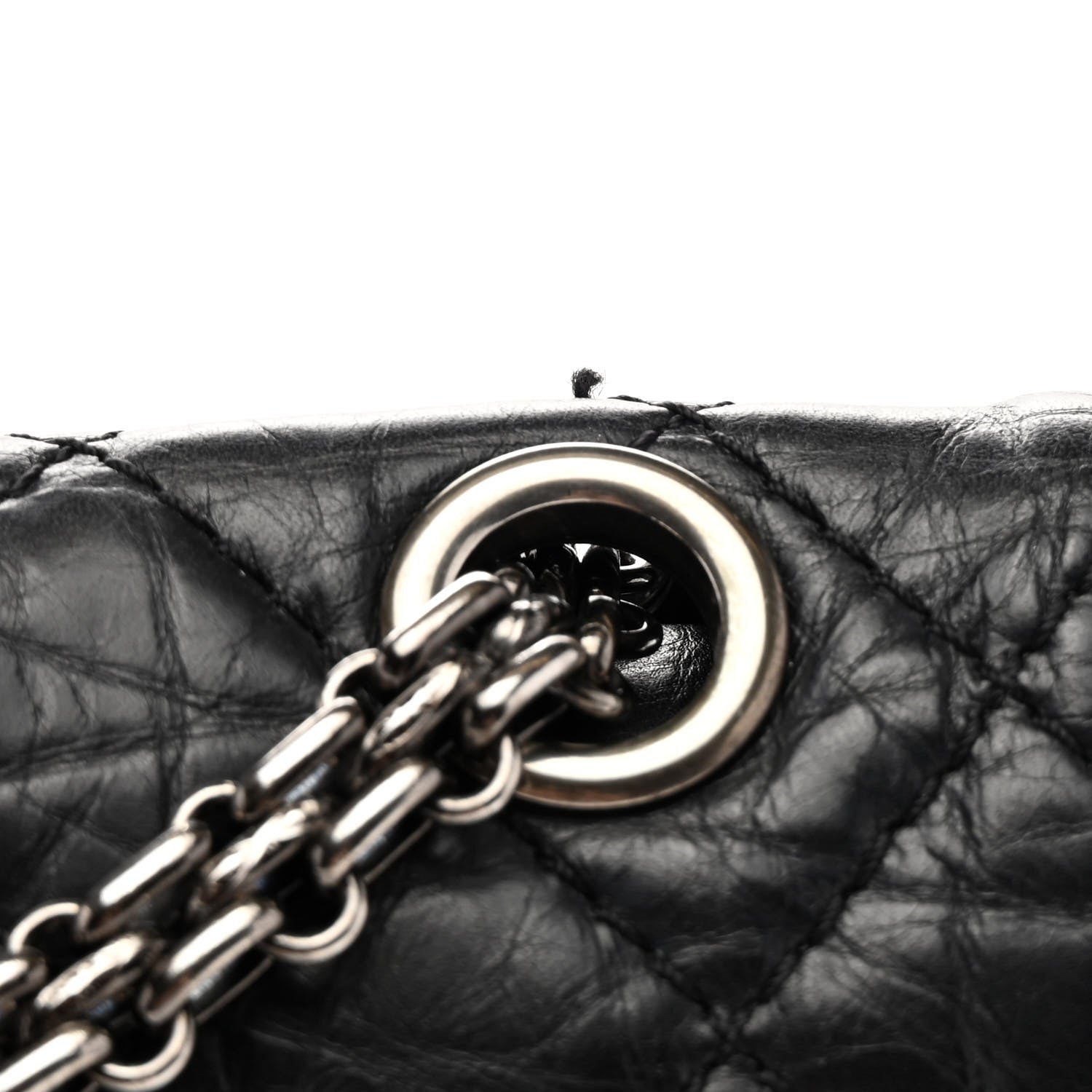 Chanel Aged Calfskin Quilted 2.55 Reissue 225 Flap Black 11 of 11