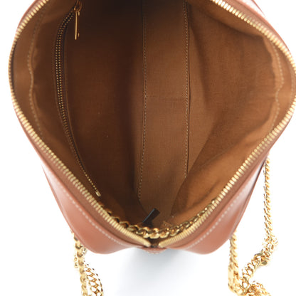 Celine Triomphe Canvas Calfskin Medium Patapans Tan 6 of 12